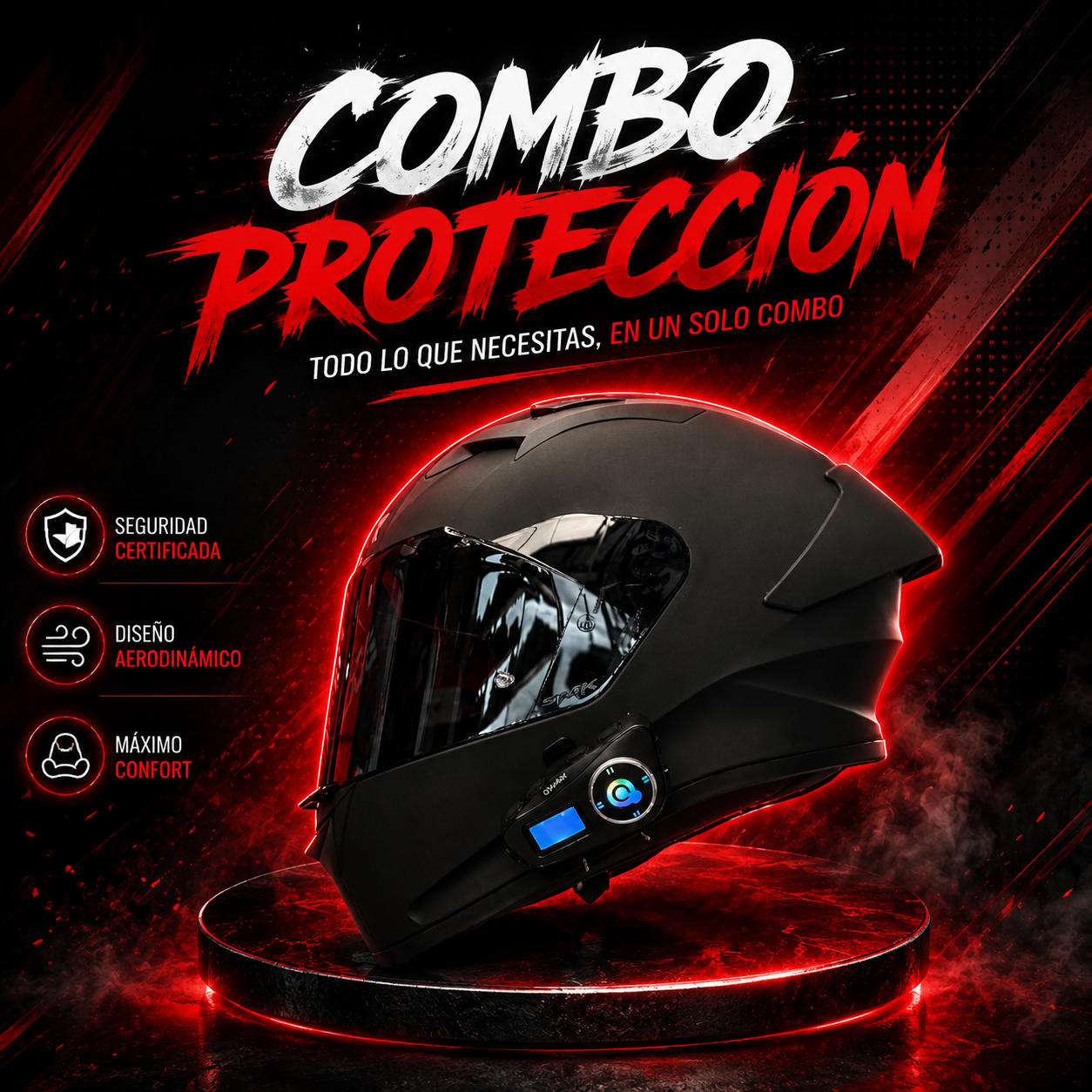 Combo para motociclista
